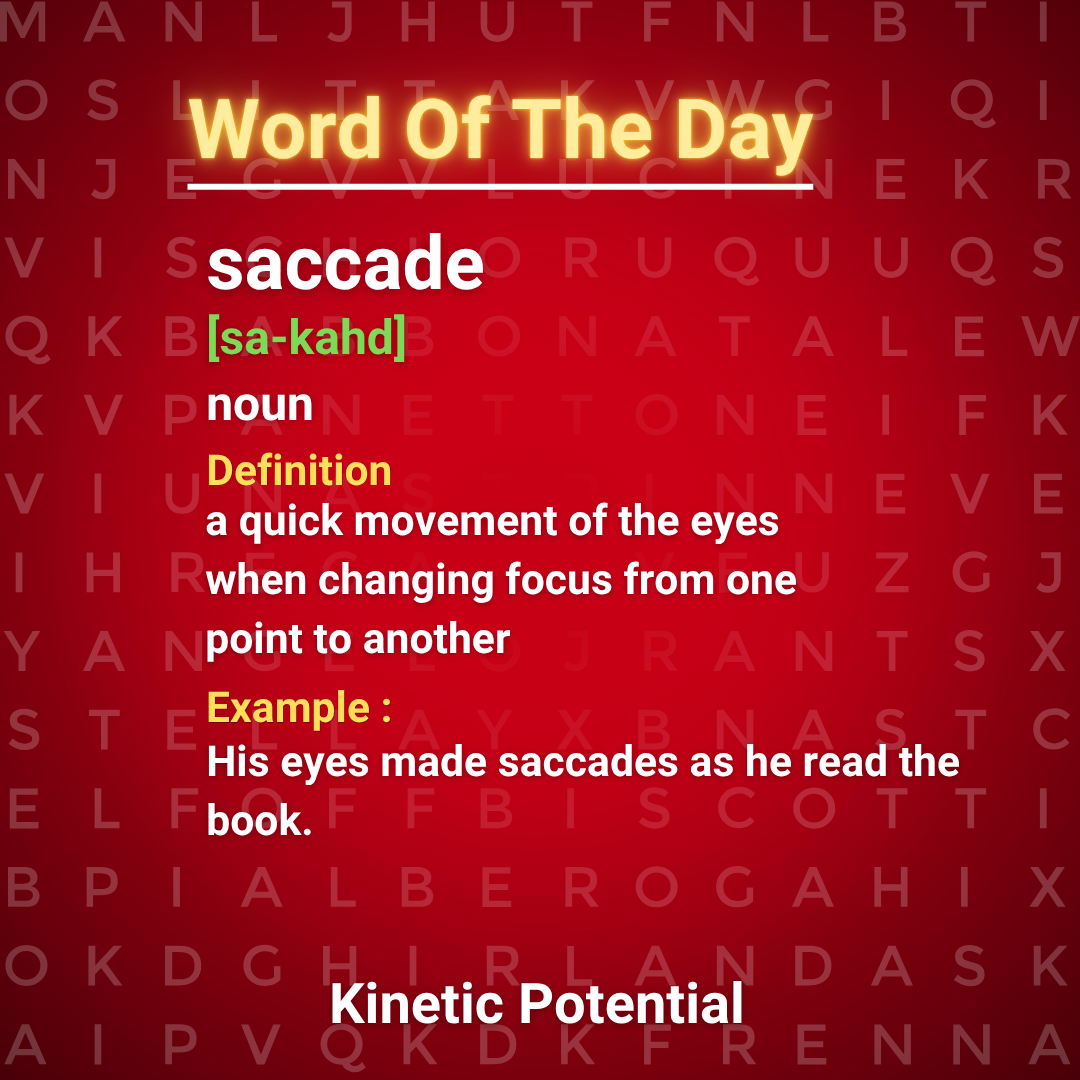 Word Of The Day  saccade