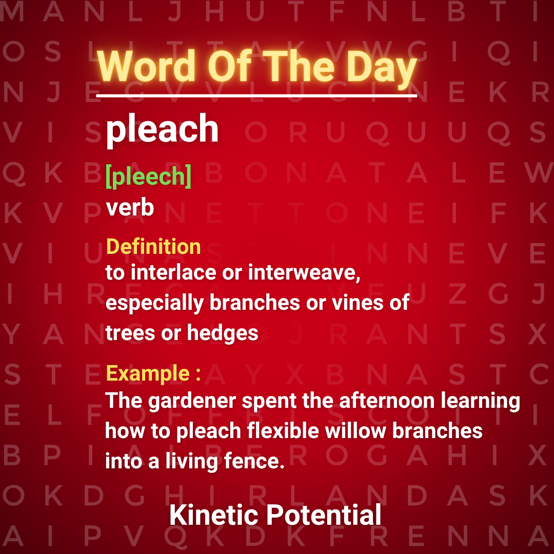 Word Of The Day  pleach