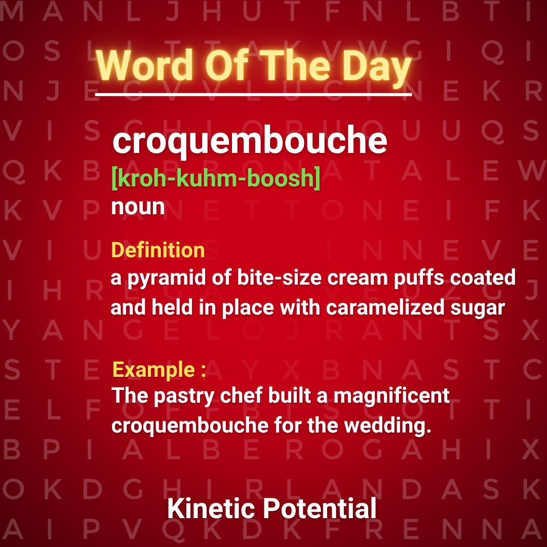 Word Of The Day  croquembouche