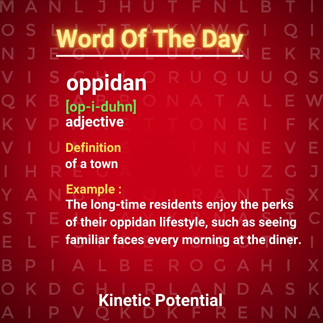 Word Of The Day  oppidan