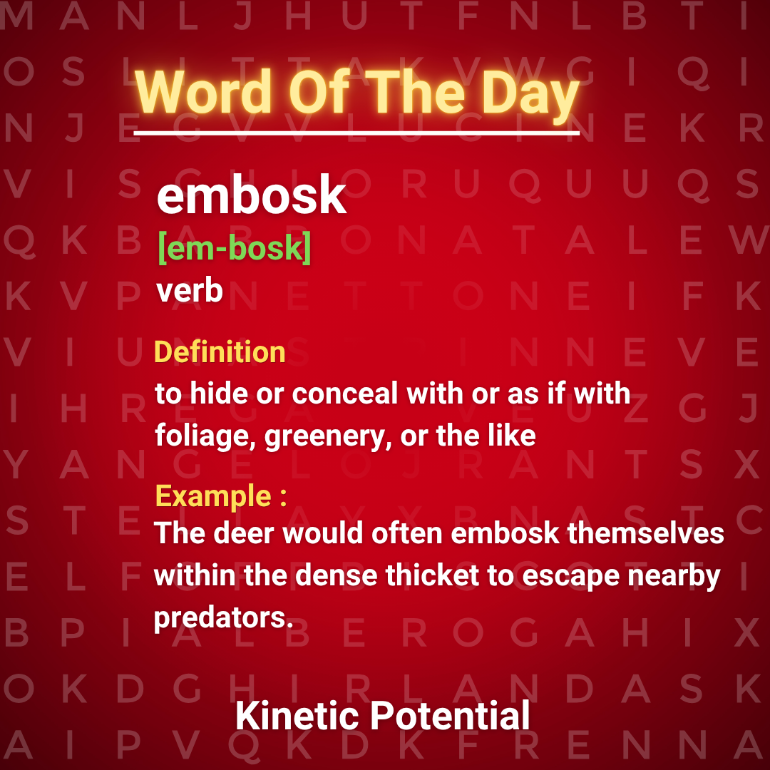Word Of The Day  embosk