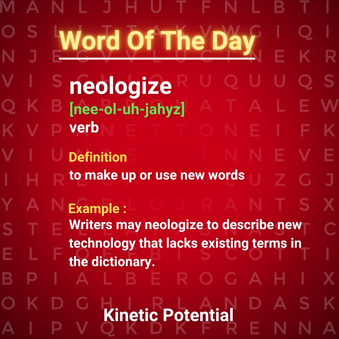 Word Of The Day  neologize