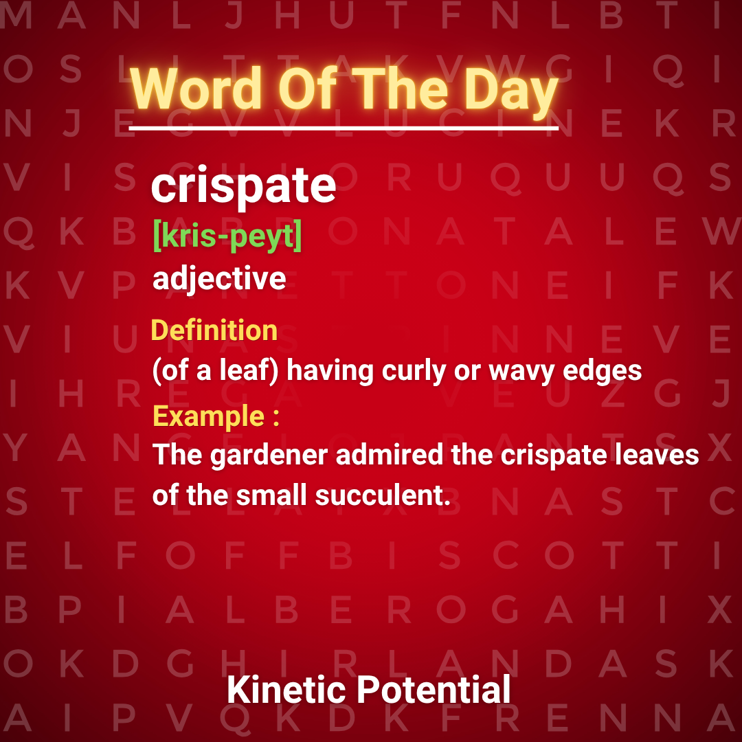 Word Of The Day  crispate