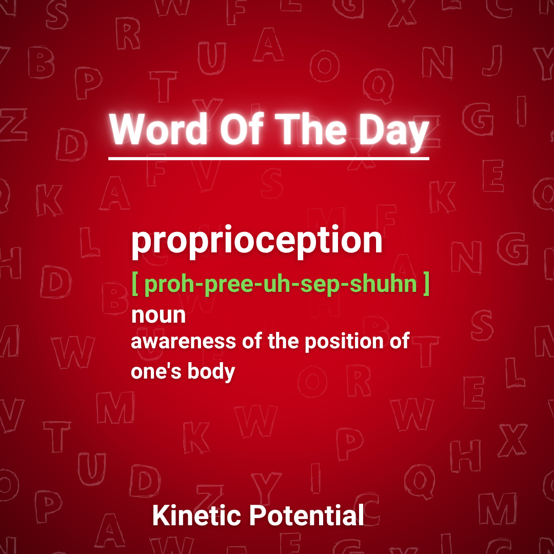 Word of the Day:    proprioception