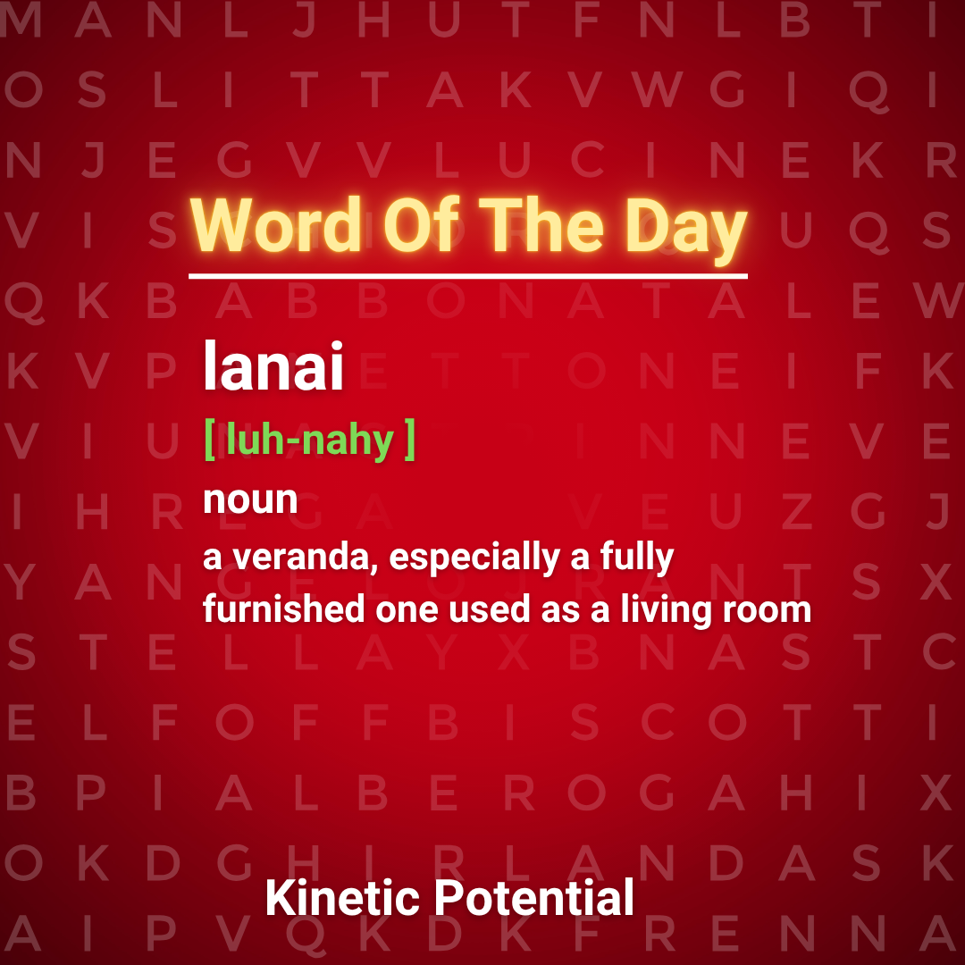 Word Of The Day  lanai