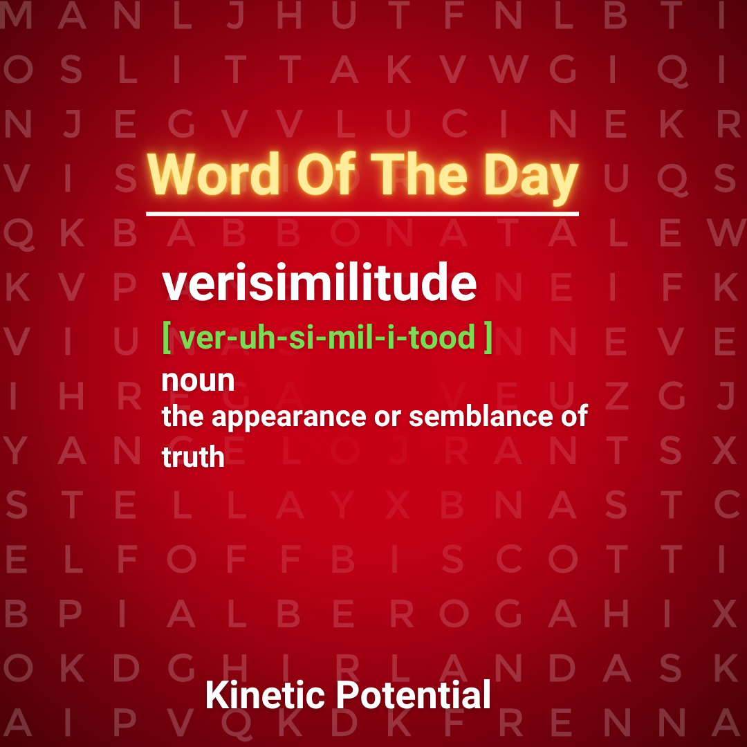 Word Of The Day  verisimilitude
