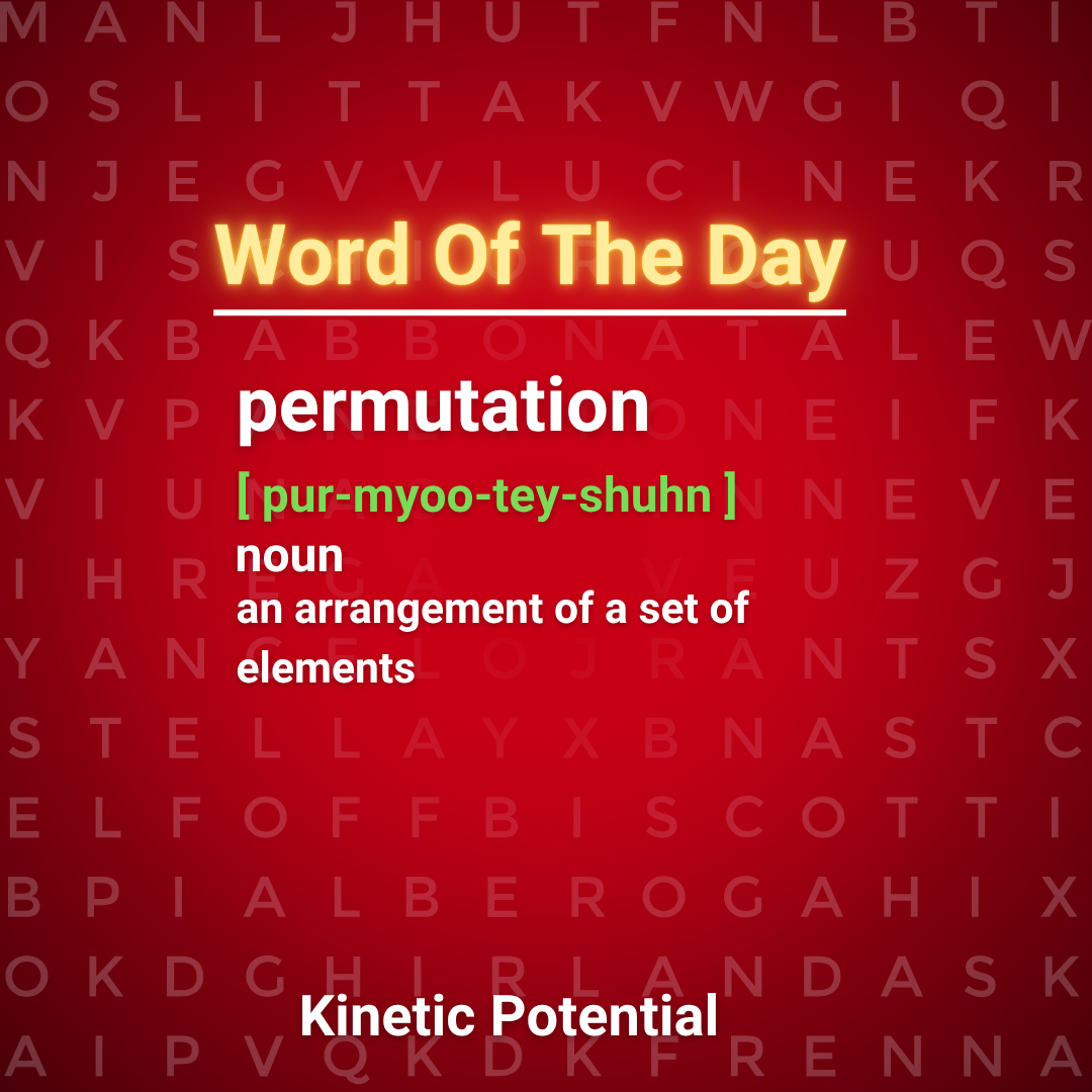 Word Of The Day  permutation