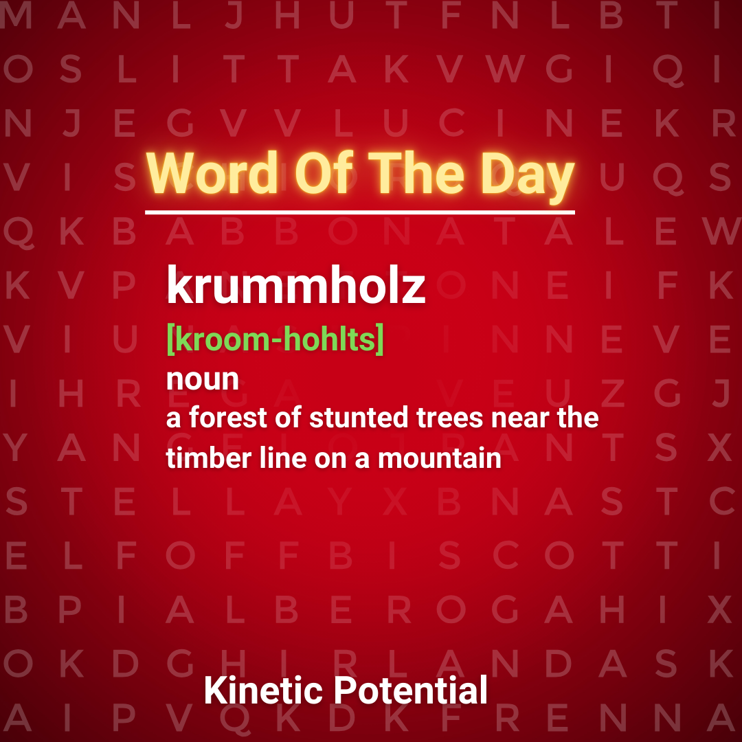 Word Of The Day  krummholz