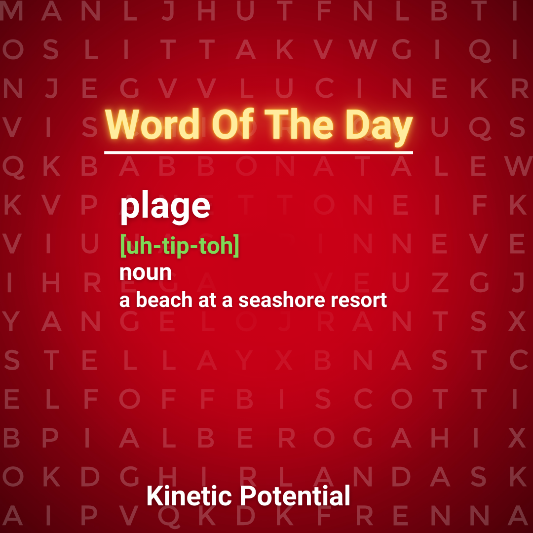 Word Of The Day  plage