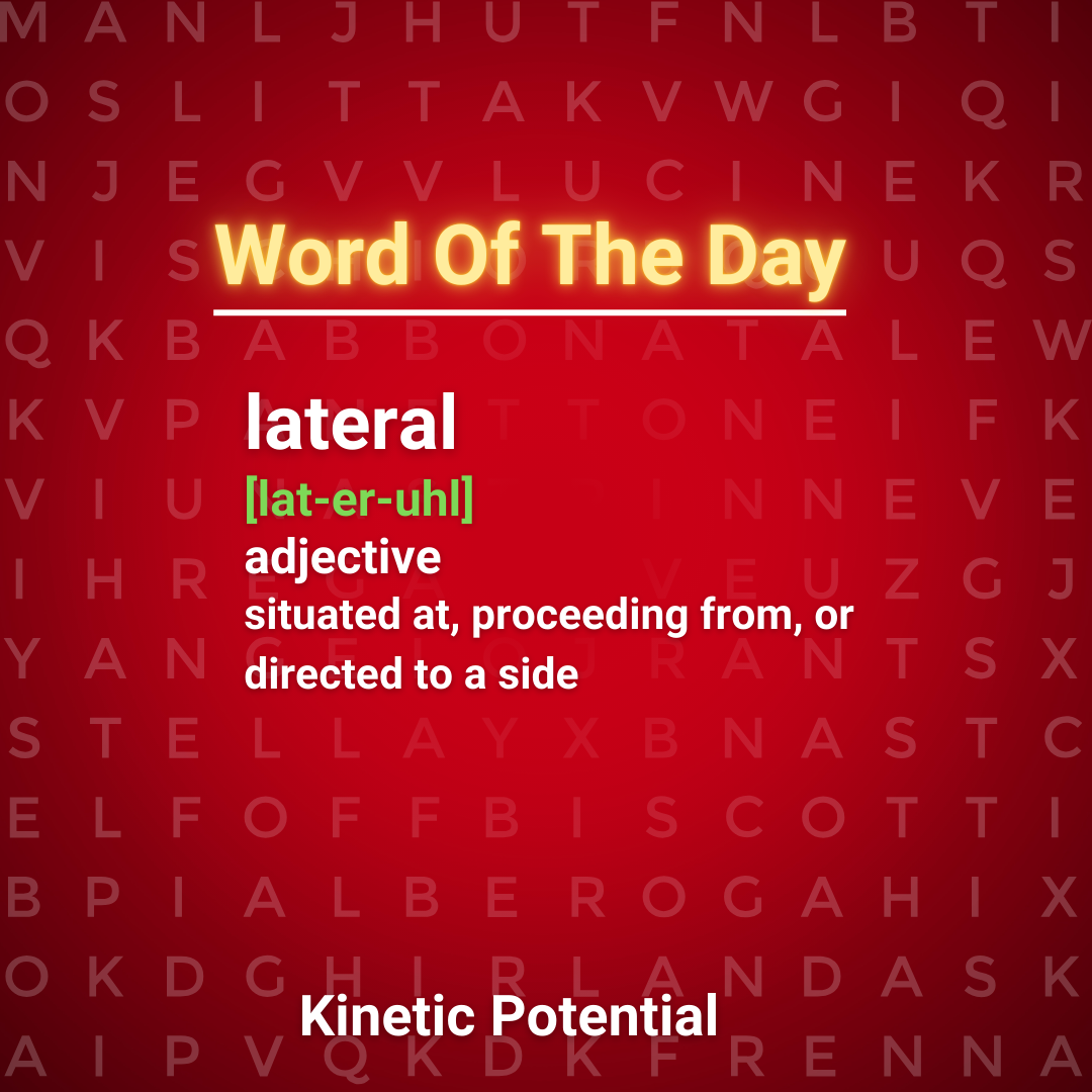 Word Of The Day  lateral