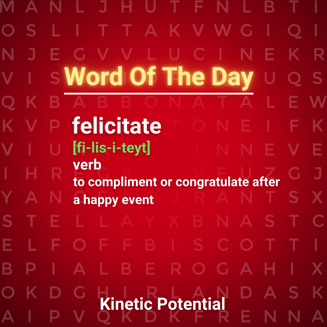 Word Of The Day  felicitate