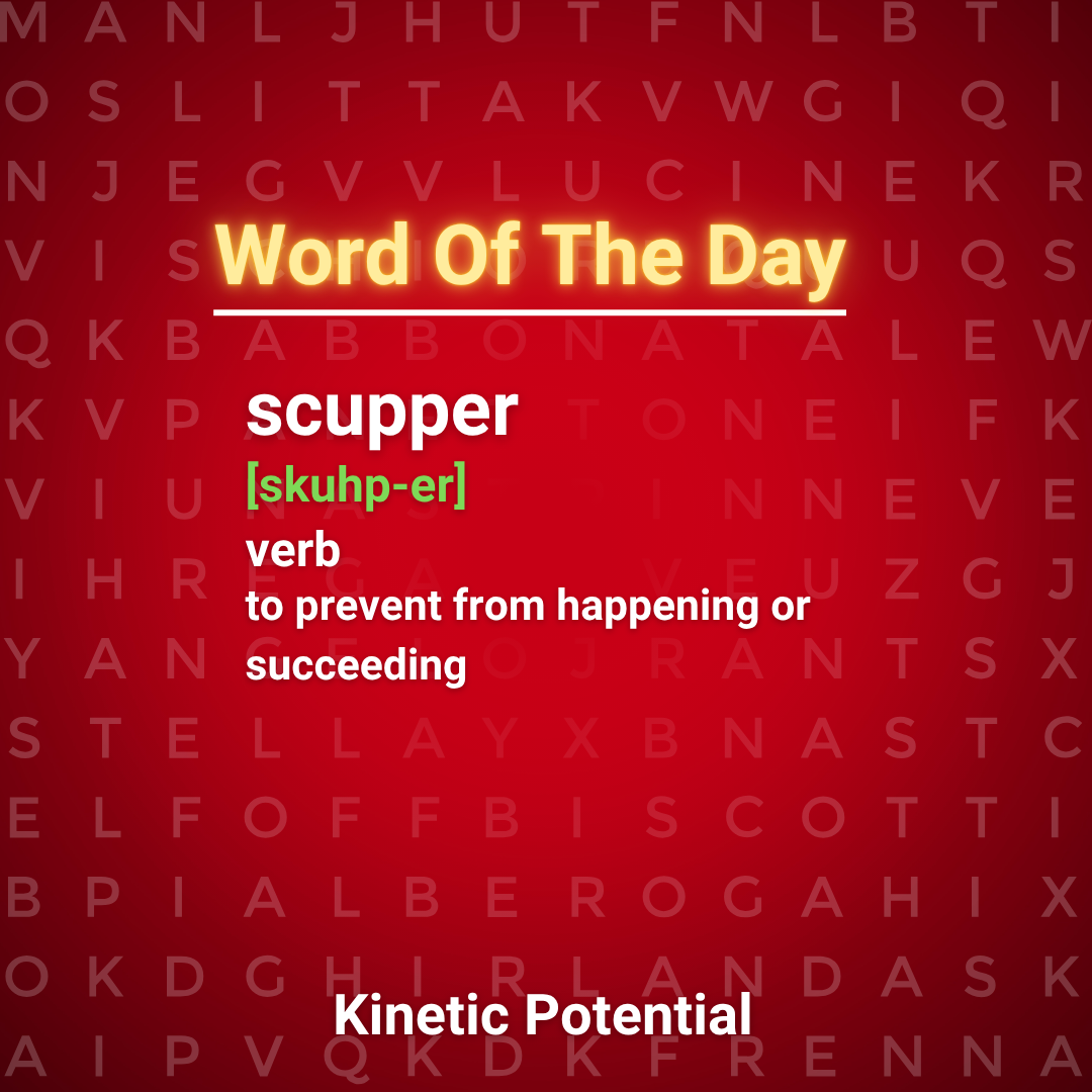 Word Of The Day  scupper