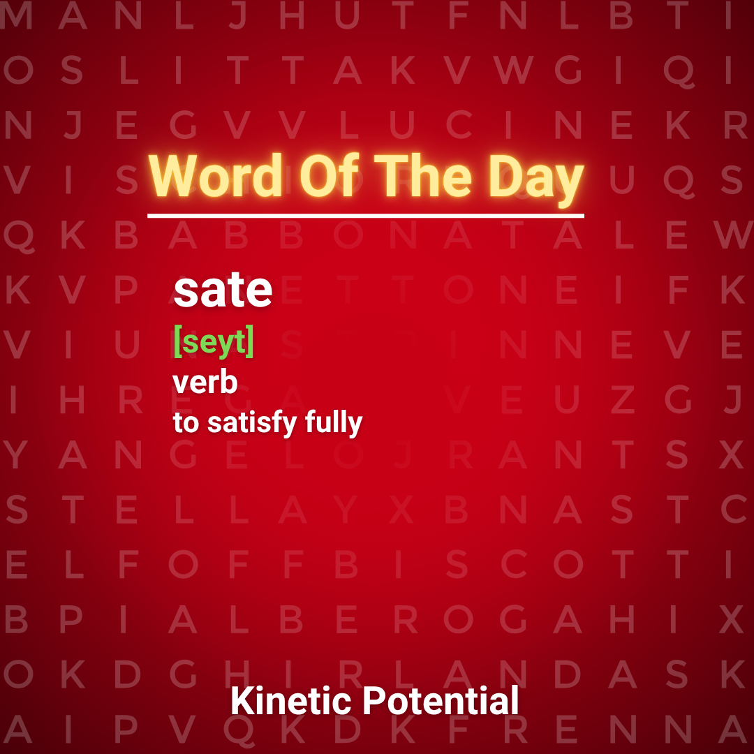 Word Of The Day  sate